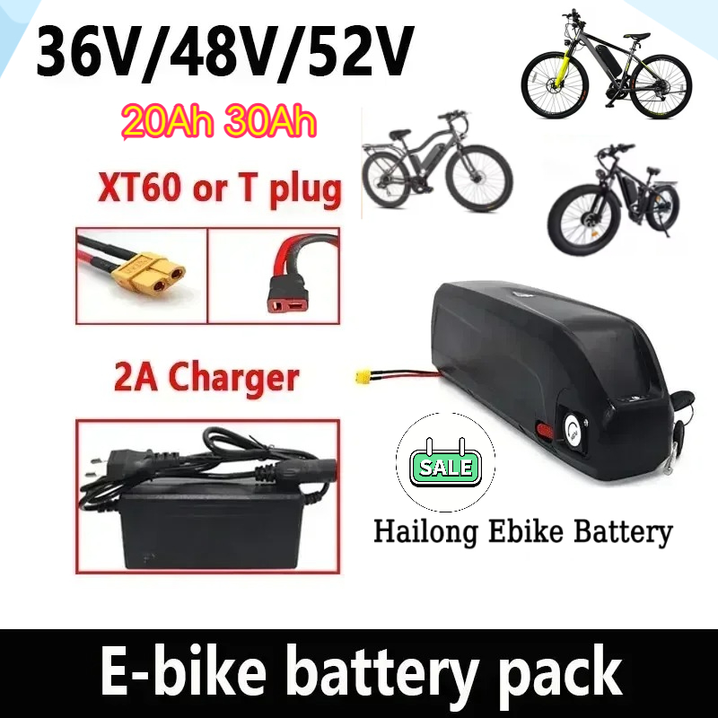🔋36-48-52V For Motor Electric  - огляд і ціна Ebike Battery 48V 20Ah Hailong