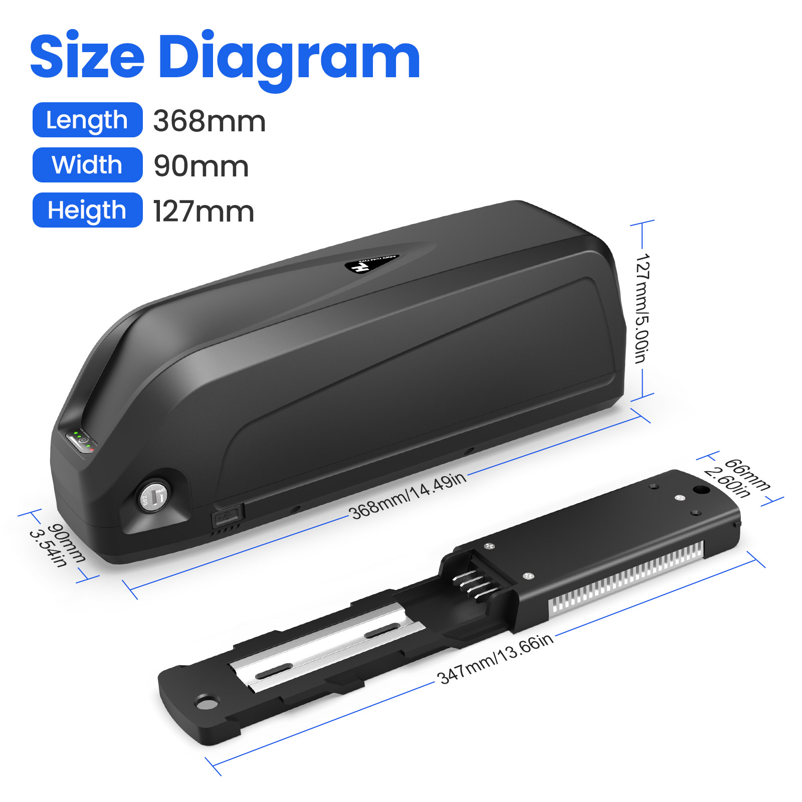 EBike Battery  21700 Hailong P - огляд і ціна Ebike Battery 48V 20Ah Hailong