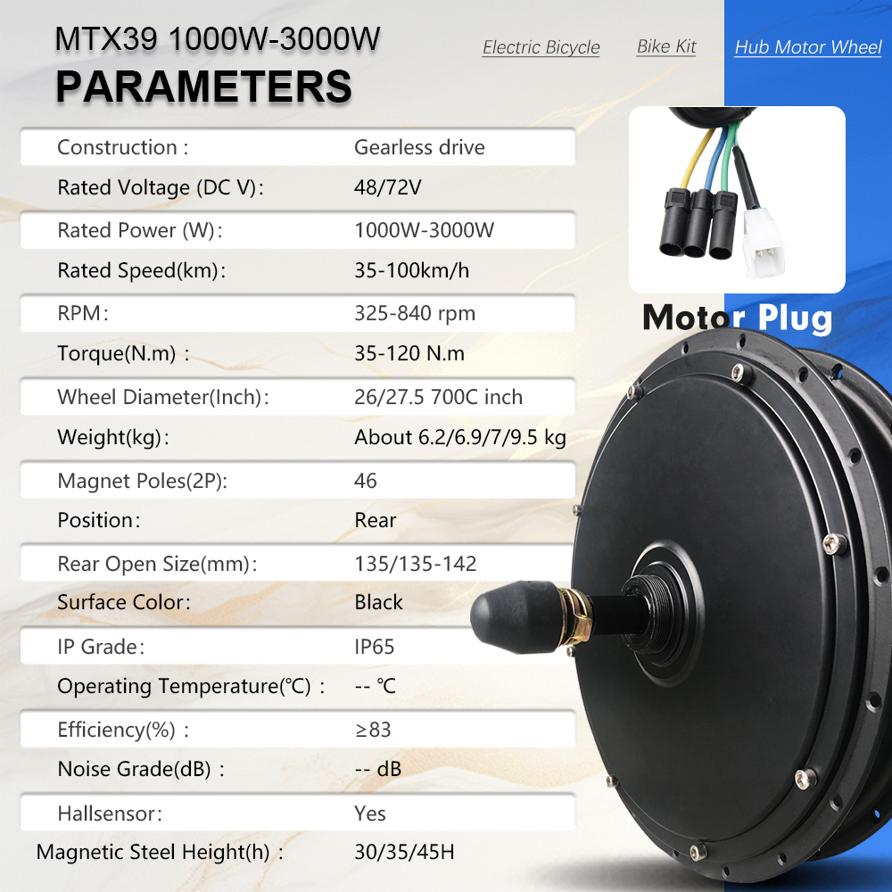 MTX Rim Electric Bike Conversi - огляд і ціна 72V 5000W Hub Motor Kit