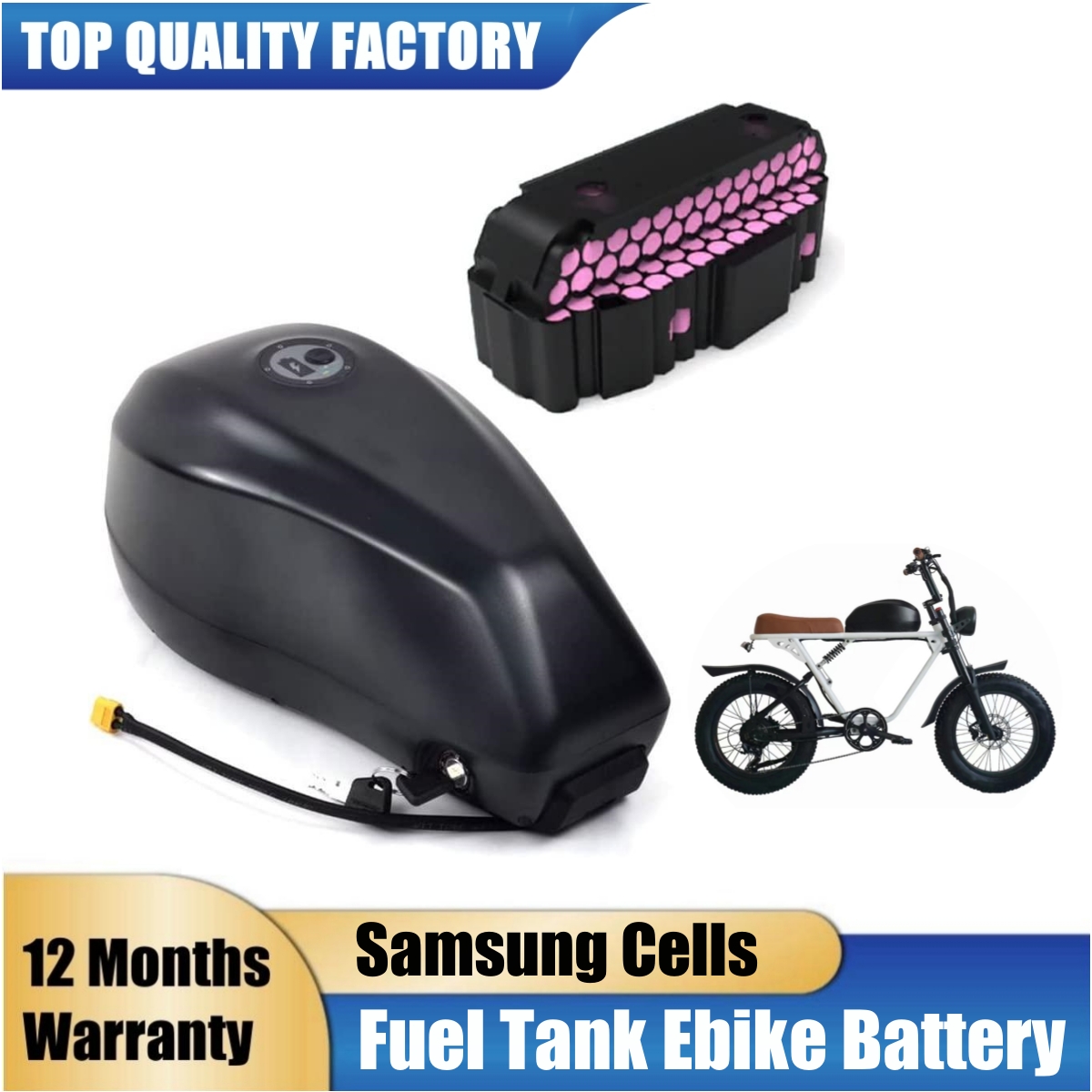 Fuel Tank Electric Bicycle Bat - огляд і ціна Electric Bicycle Battery 72V 30Ah