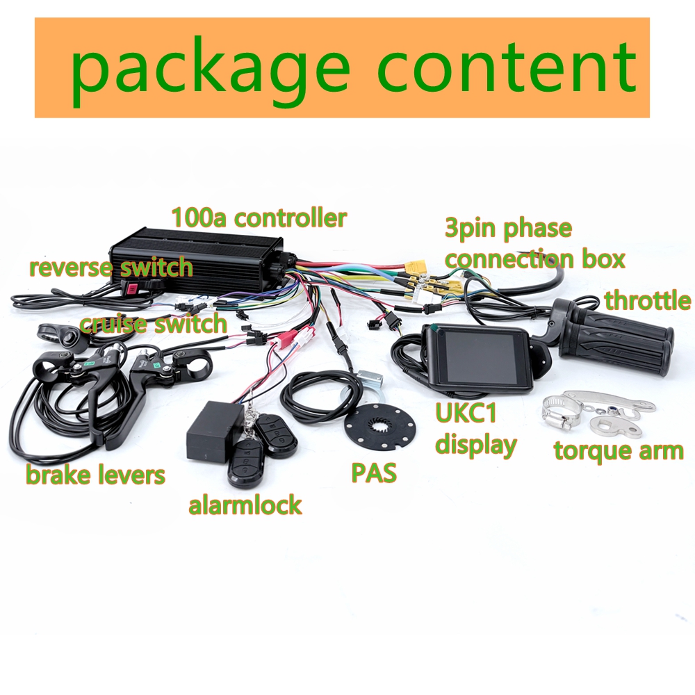 NBpower 72V 5000W 70-90km/h BL - огляд і ціна 72V 5000W Hub Motor Kit