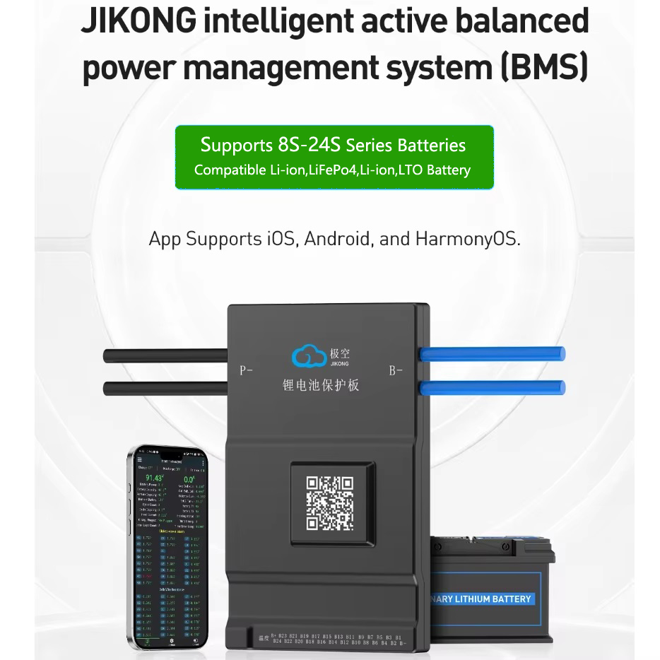 JK BMS Active Balance 150A 1A  - огляд і ціна Smart Bms 72V 20S 150A Bluetooth