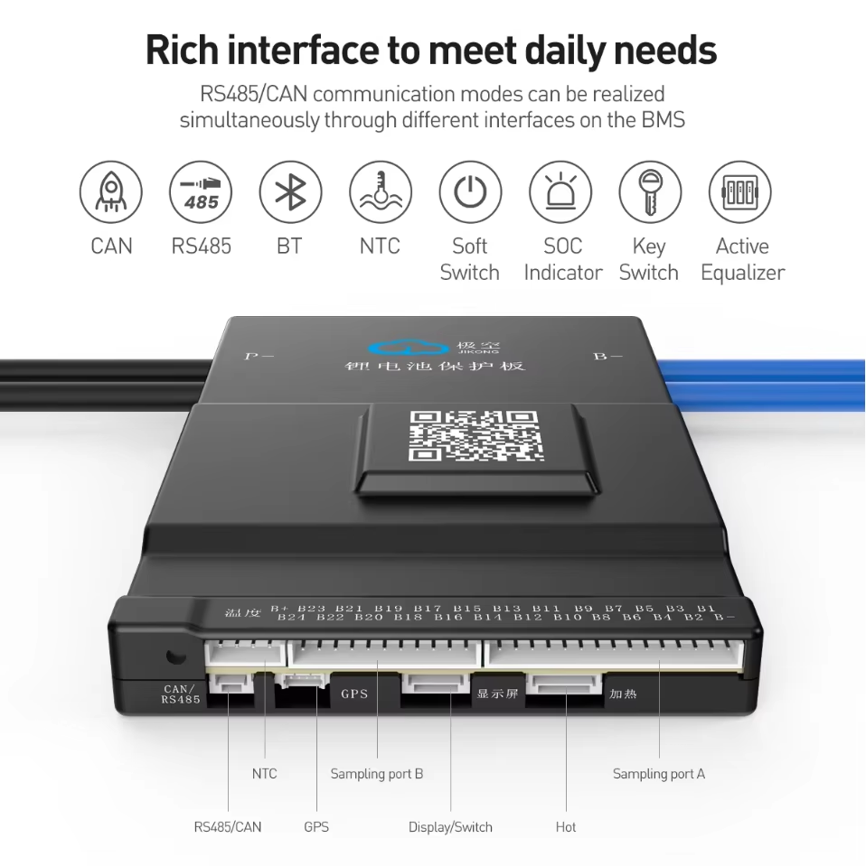 JK BMS Active Balance 150A 1A  - огляд і ціна Smart Bms 72V 20S 150A Bluetooth