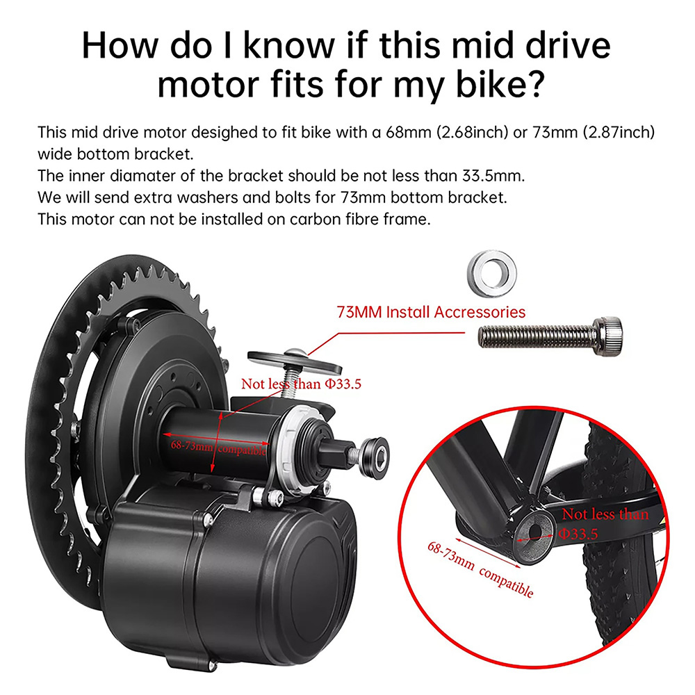 TongSheng TSDZ2B 36V 250W 350W - огляд і ціна Tongsheng Tsdz2B Mid Drive Motor