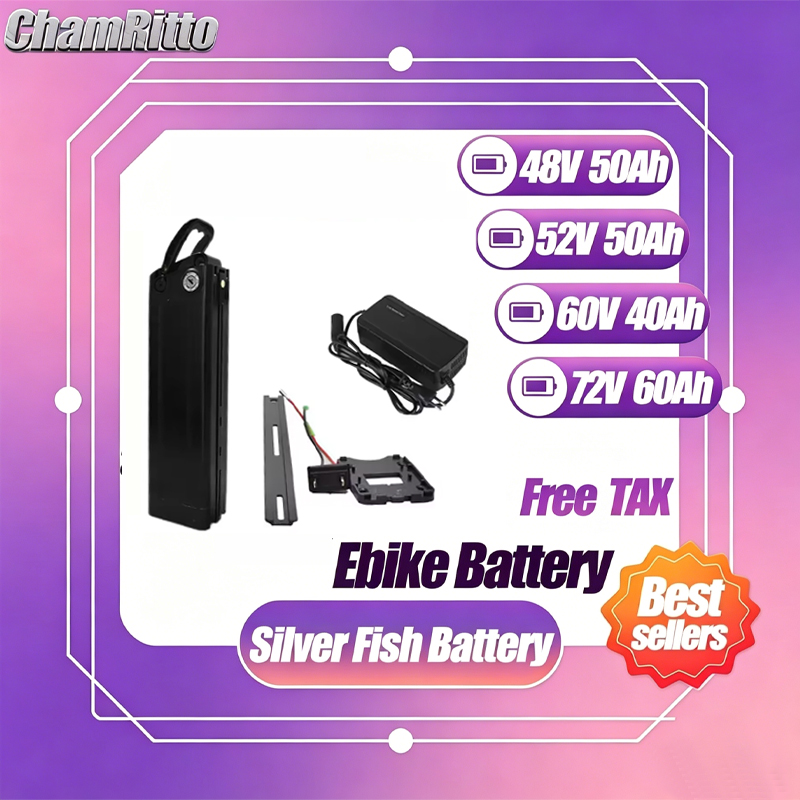 48v Electric Bicycle 52v Silve - огляд і ціна Electric Bicycle Battery 72V 30Ah