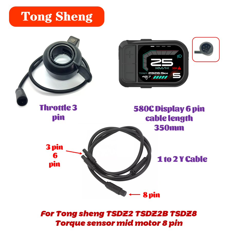 Tongsheng TSDZ2 TSDZ2B Throttl - огляд і ціна Tongsheng Tsdz2B Mid Drive Motor
