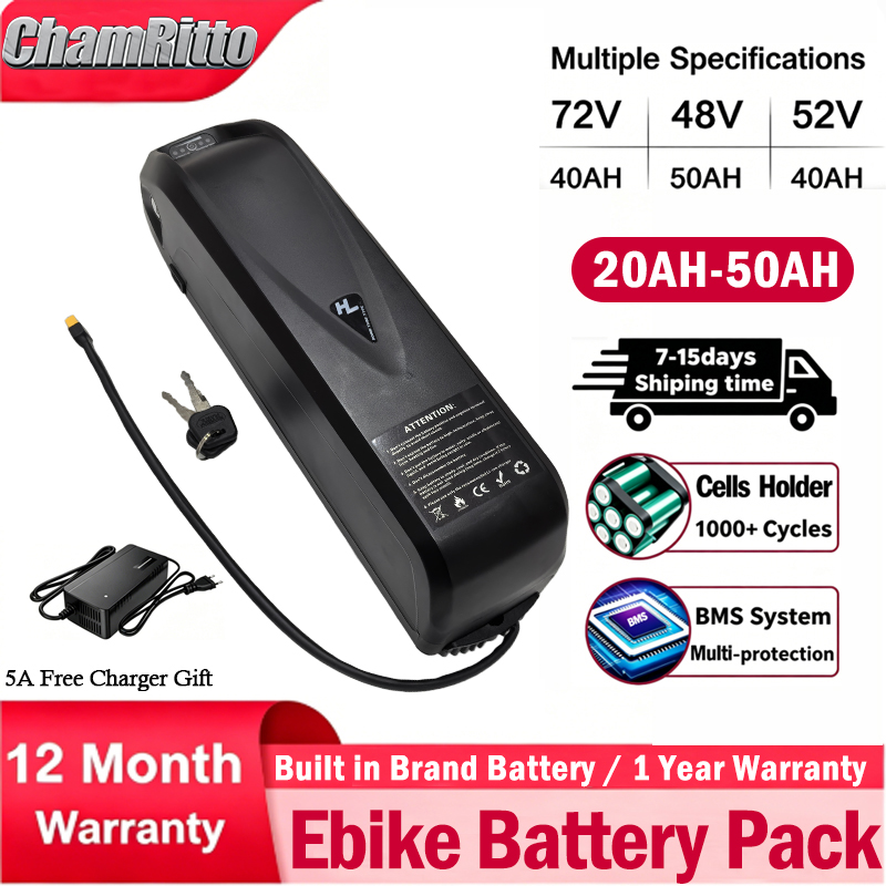 72V60V 48V 20AH 52V 36V 30AH 4 - огляд і ціна Ebike Battery 48V 20Ah Hailong
