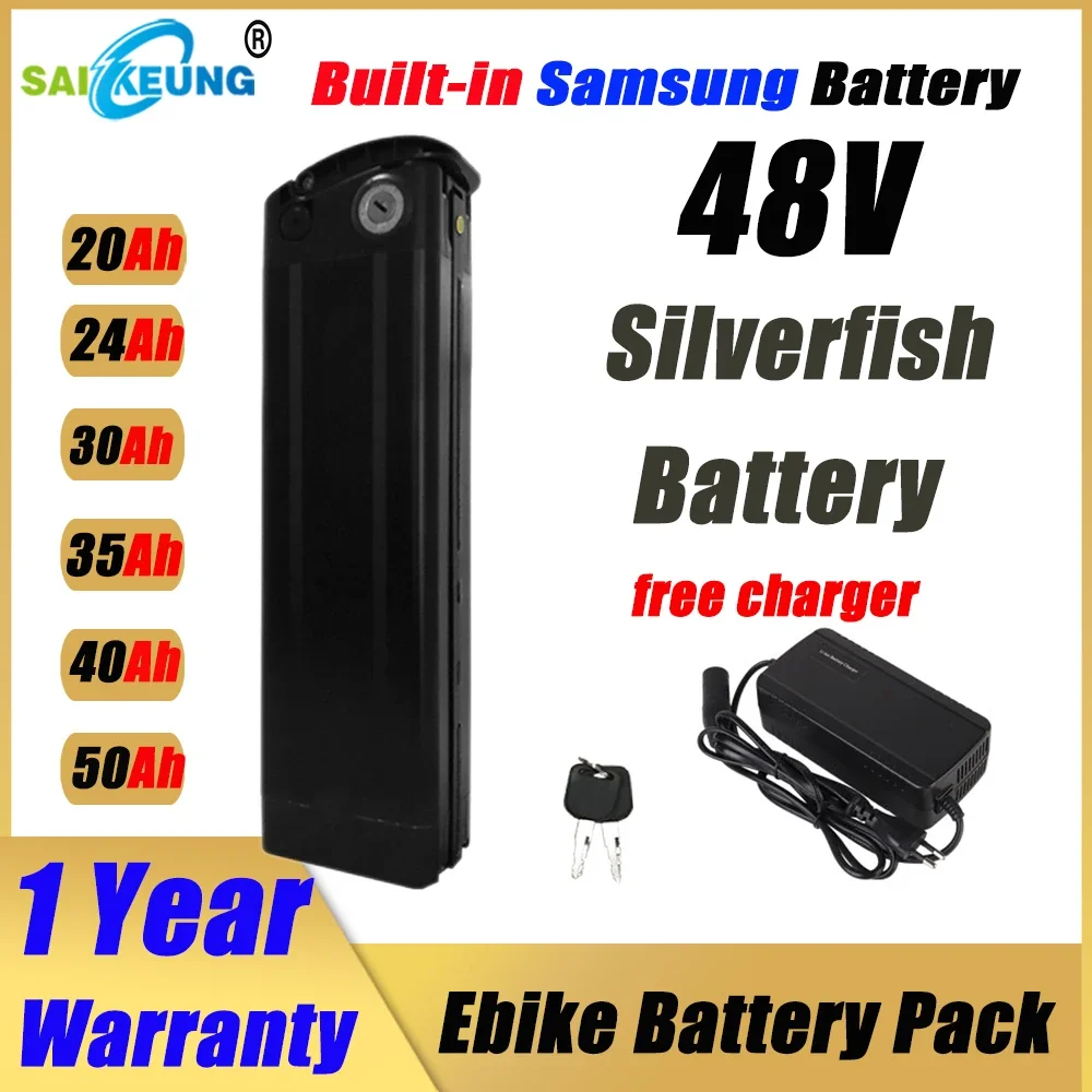 Electric Bike SilverFish 48v 2 - огляд і ціна Ebike Battery 48V 20Ah Hailong