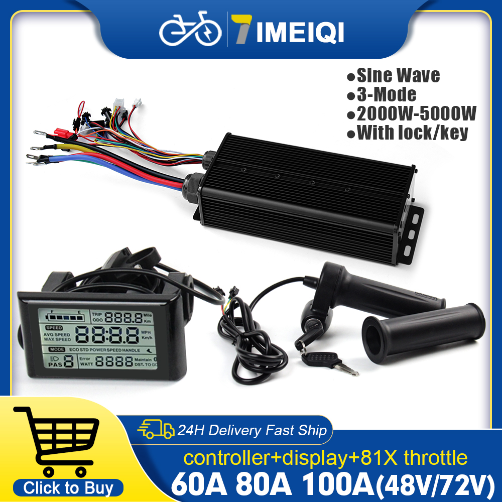 2000W-5000W 48V-72V E-Bike 3-m - огляд і ціна Sine Wave Controller 48V 72V 80A