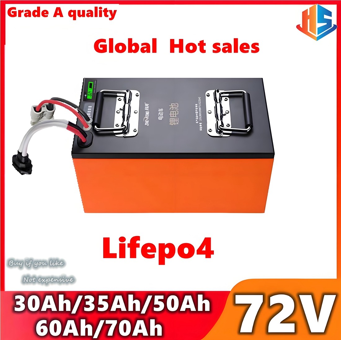 Scooter EV 72V 50Ah 60AH 35AH  - огляд і ціна Electric Bicycle Battery 72V 30Ah