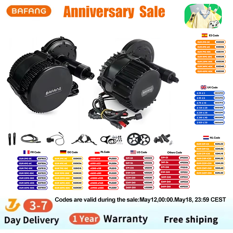 Bafang BBSHD 1000W 52V 48V 68m - огляд і ціна Bafang Bbshd 1000W Conversion Kit