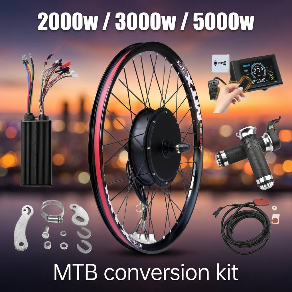72V 5000W Ebike Kit with S966  - огляд і ціна 72V 5000W Hub Motor Kit