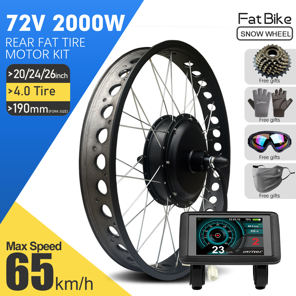EBike Conversion Kit 72V 2000W - огляд і ціна Fat Tire Ebike Conversion Kit 2000W