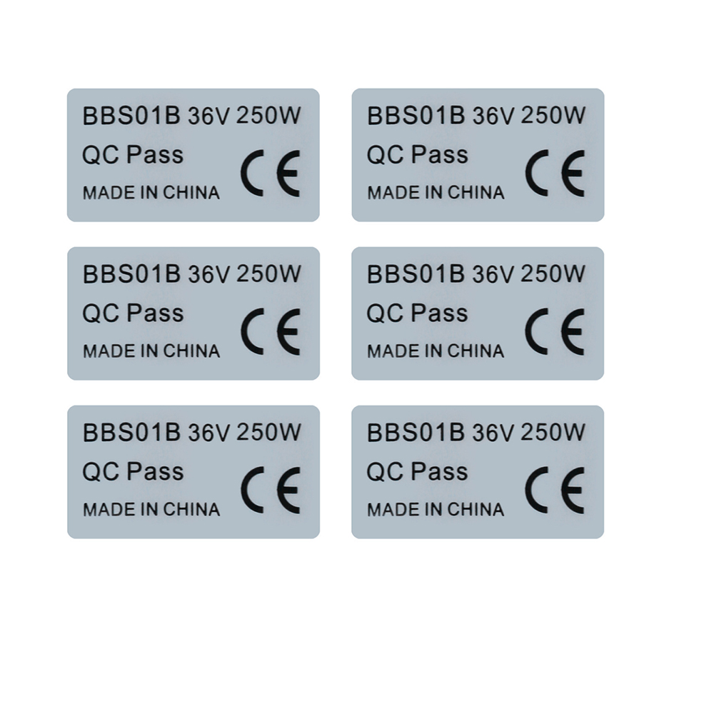 6pcs 36V 250W 48V 750W Sticker - огляд і ціна Bafang Bbs02B 48V 750W Mid Drive Kit
