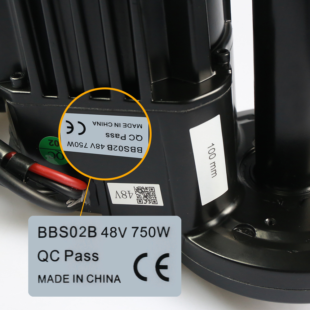 8PCS 36V 250W Sticker 48V 750W - огляд і ціна Bafang Bbs02B 48V 750W Mid Drive Kit