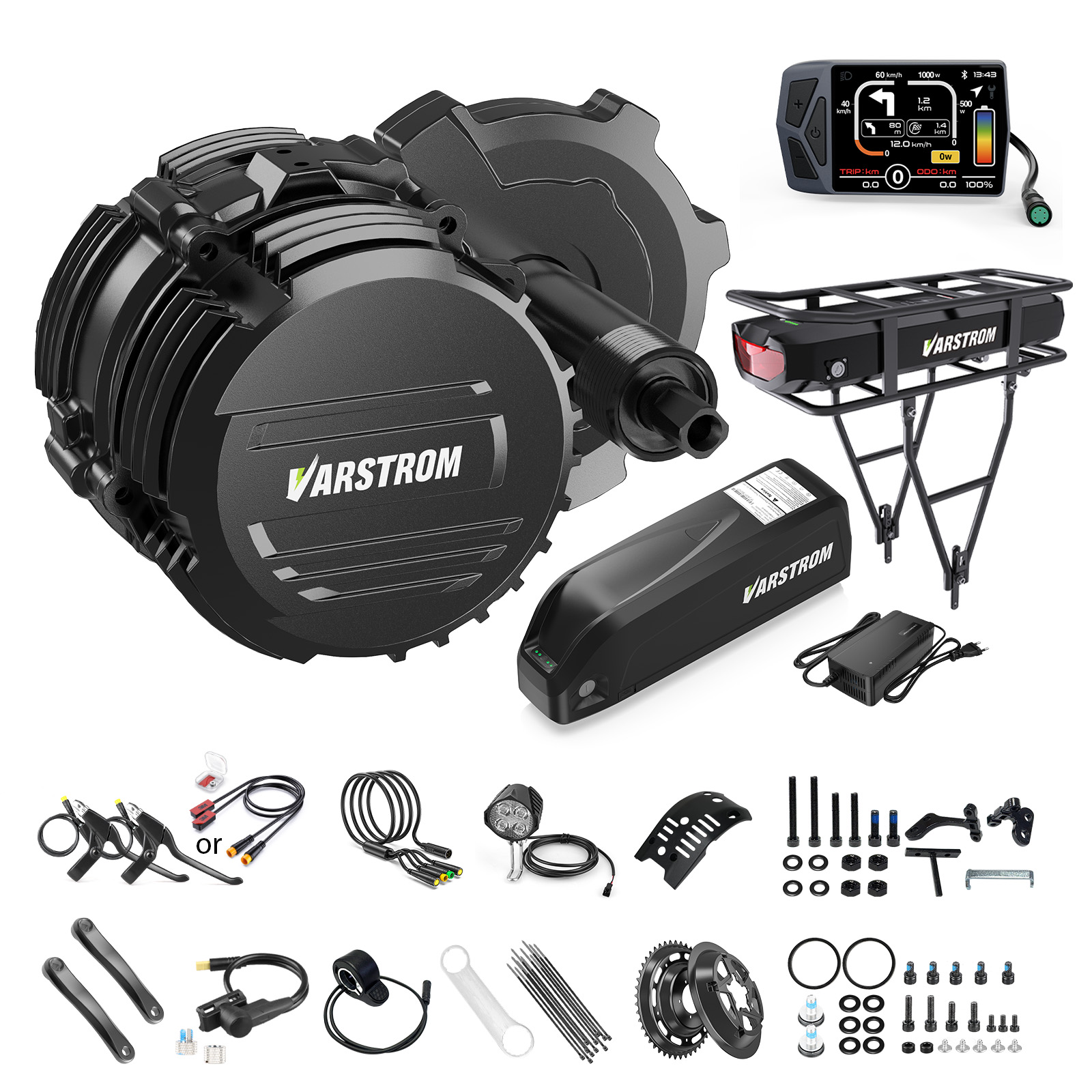 [US STOCK] Varstrom 48V500W 75 - огляд і ціна Tongsheng Tsdz2B Mid Drive Motor