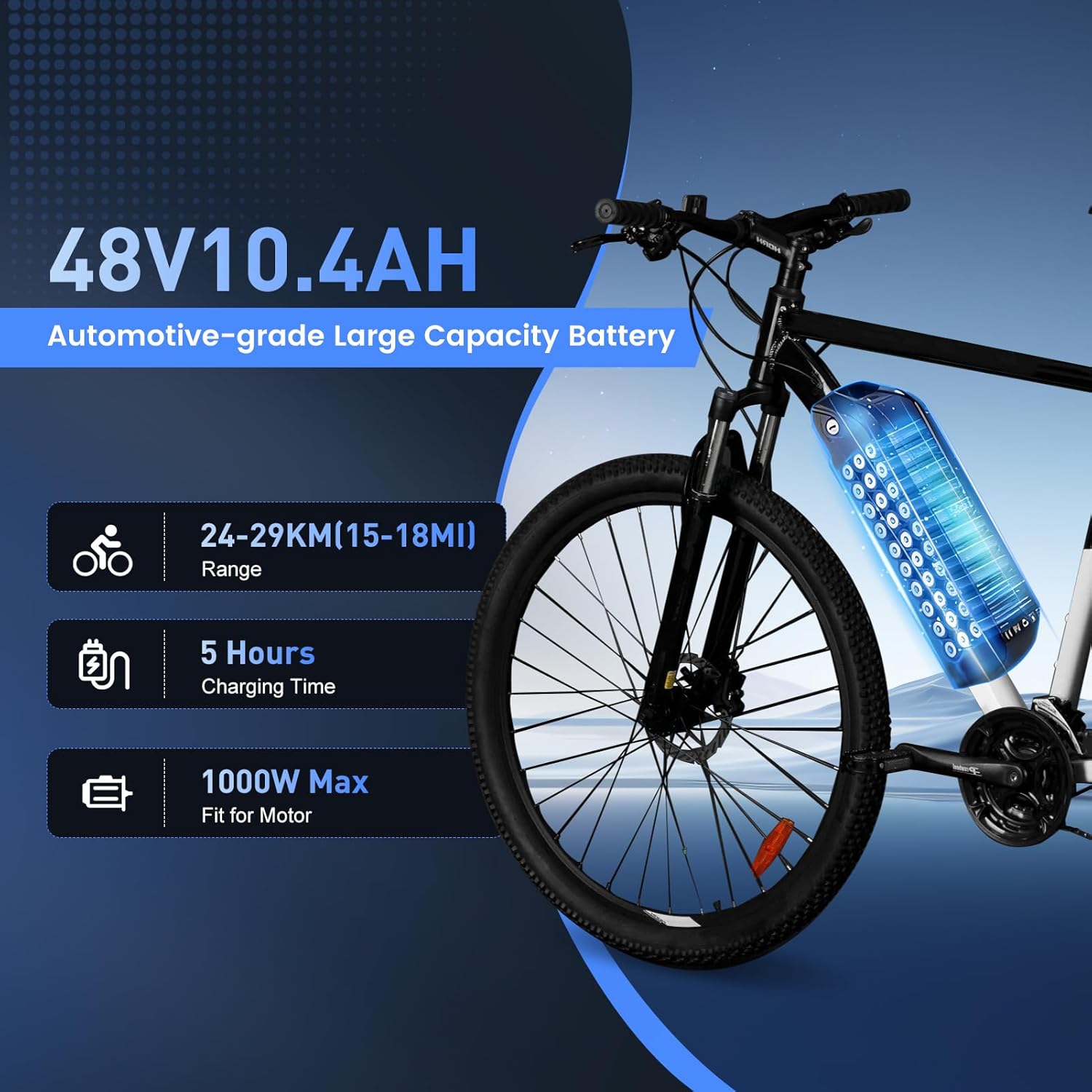 Brand New High Quality 48V 36V - огляд і ціна Ebike Battery 48V 20Ah Hailong