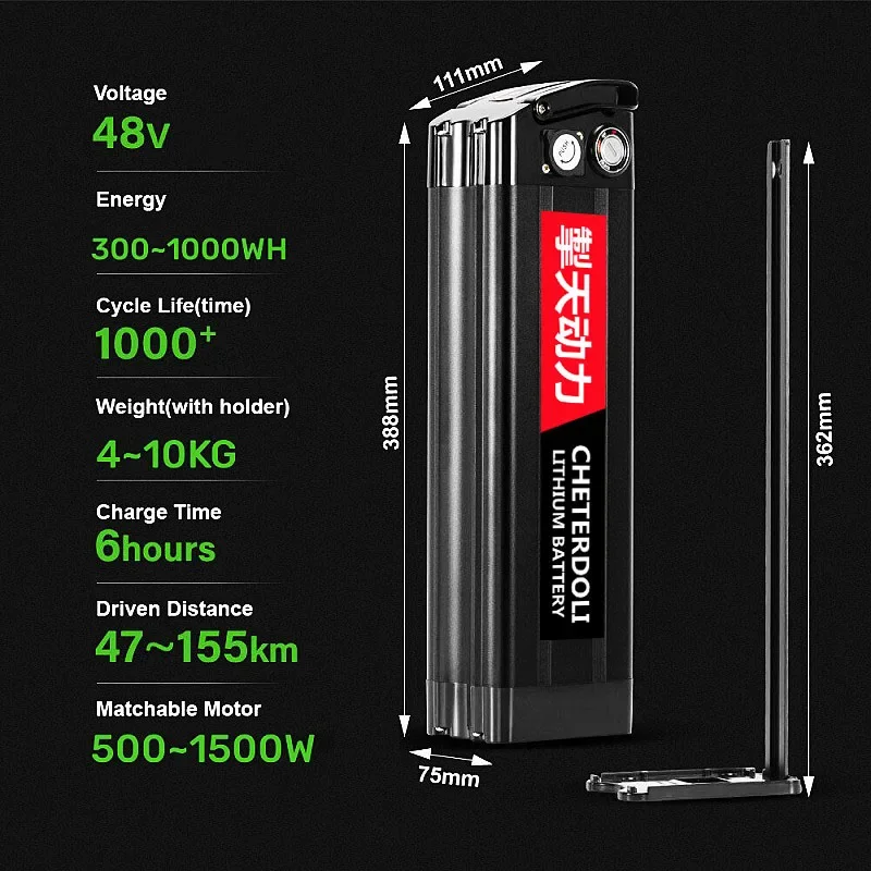 48V 30Ah 18650 Rechargeable Li - огляд і ціна Ebike Battery 48V 20Ah Hailong