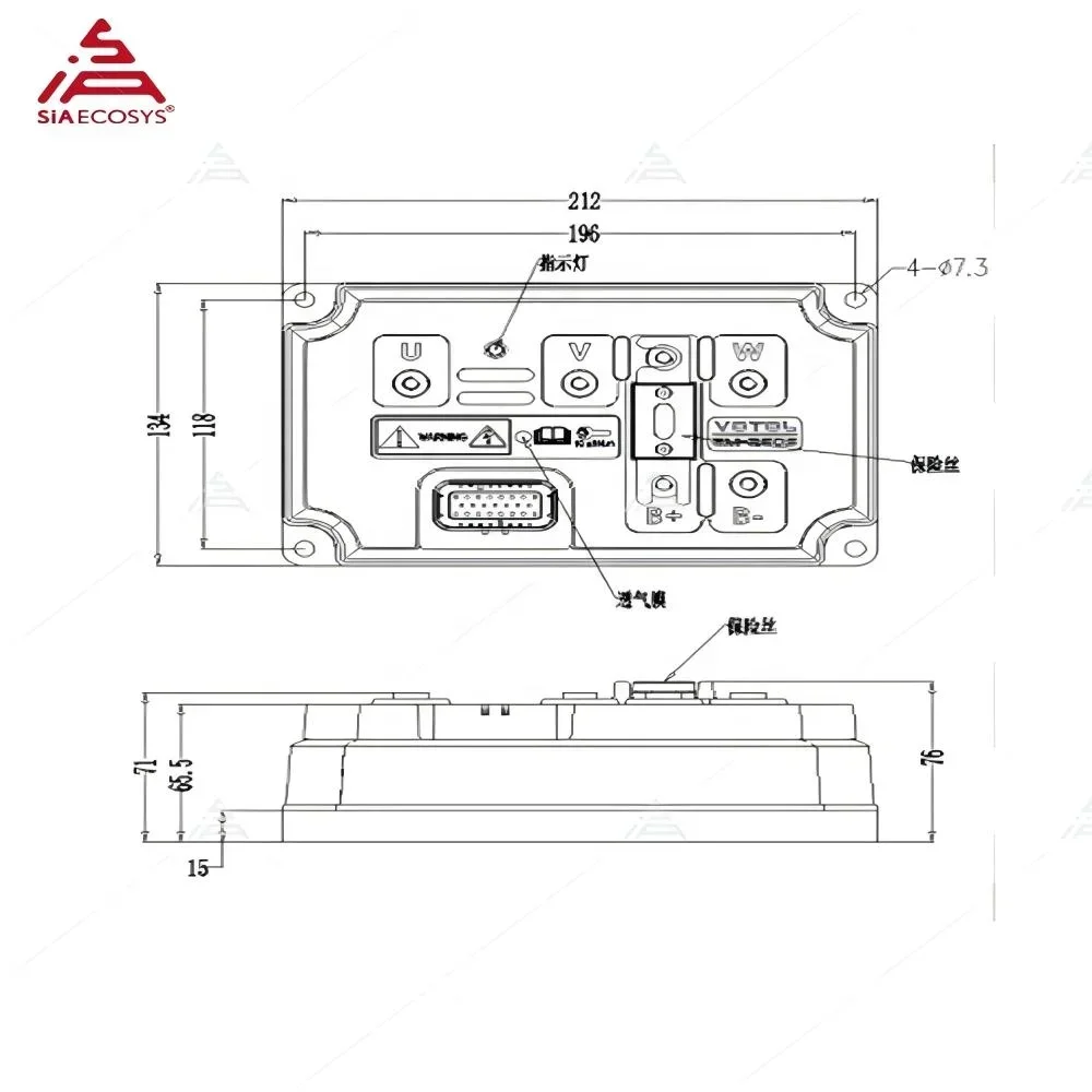 Gold SellerVotol EM260SGTP-CAN - огляд і ціна Programmable Bldc Motor Controller 96V