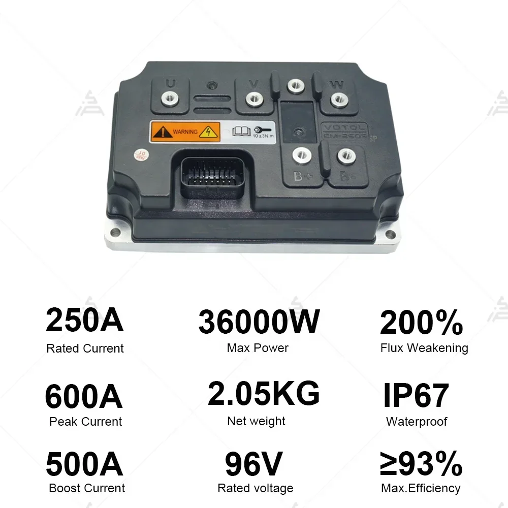 Gold SellerVotol EM260SGTP-CAN - огляд і ціна Programmable Bldc Motor Controller 96V