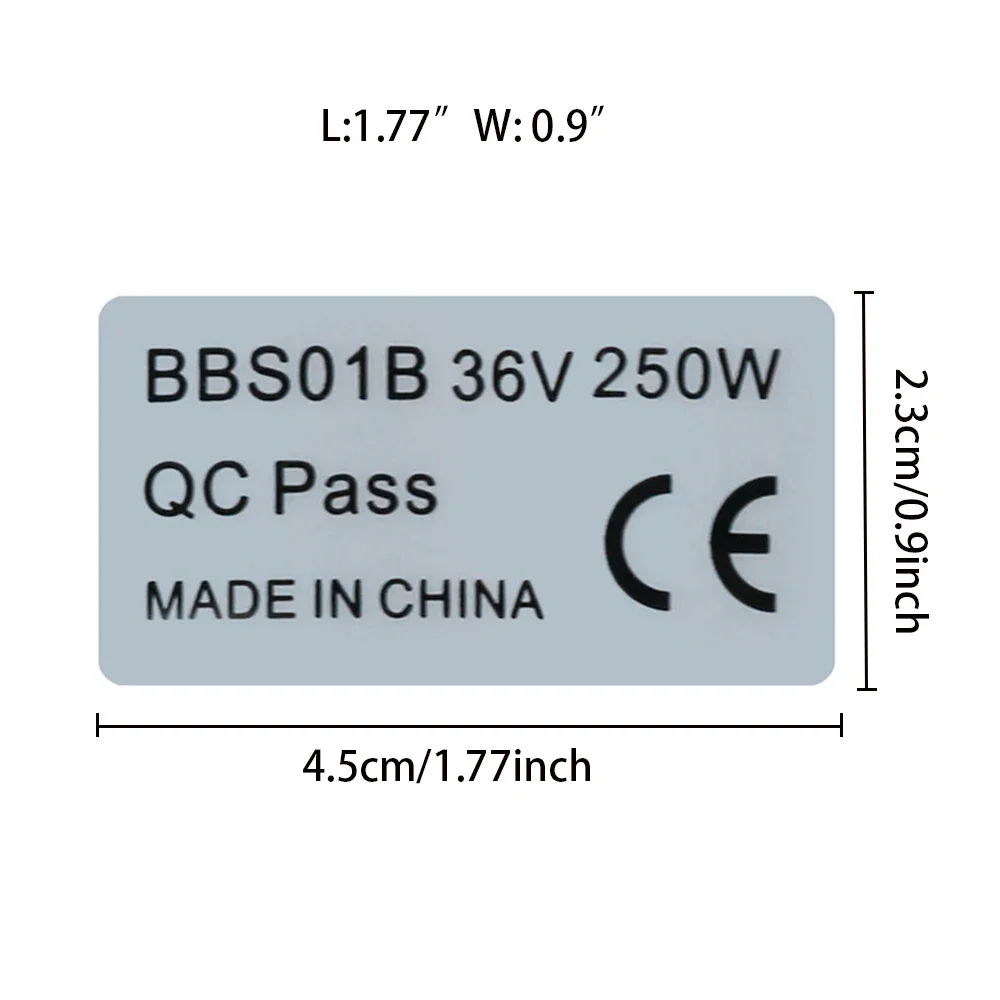 6pcs 36V 250W 48V 750W Sticker - огляд і ціна Bafang Bbs02B 48V 750W Mid Drive Kit