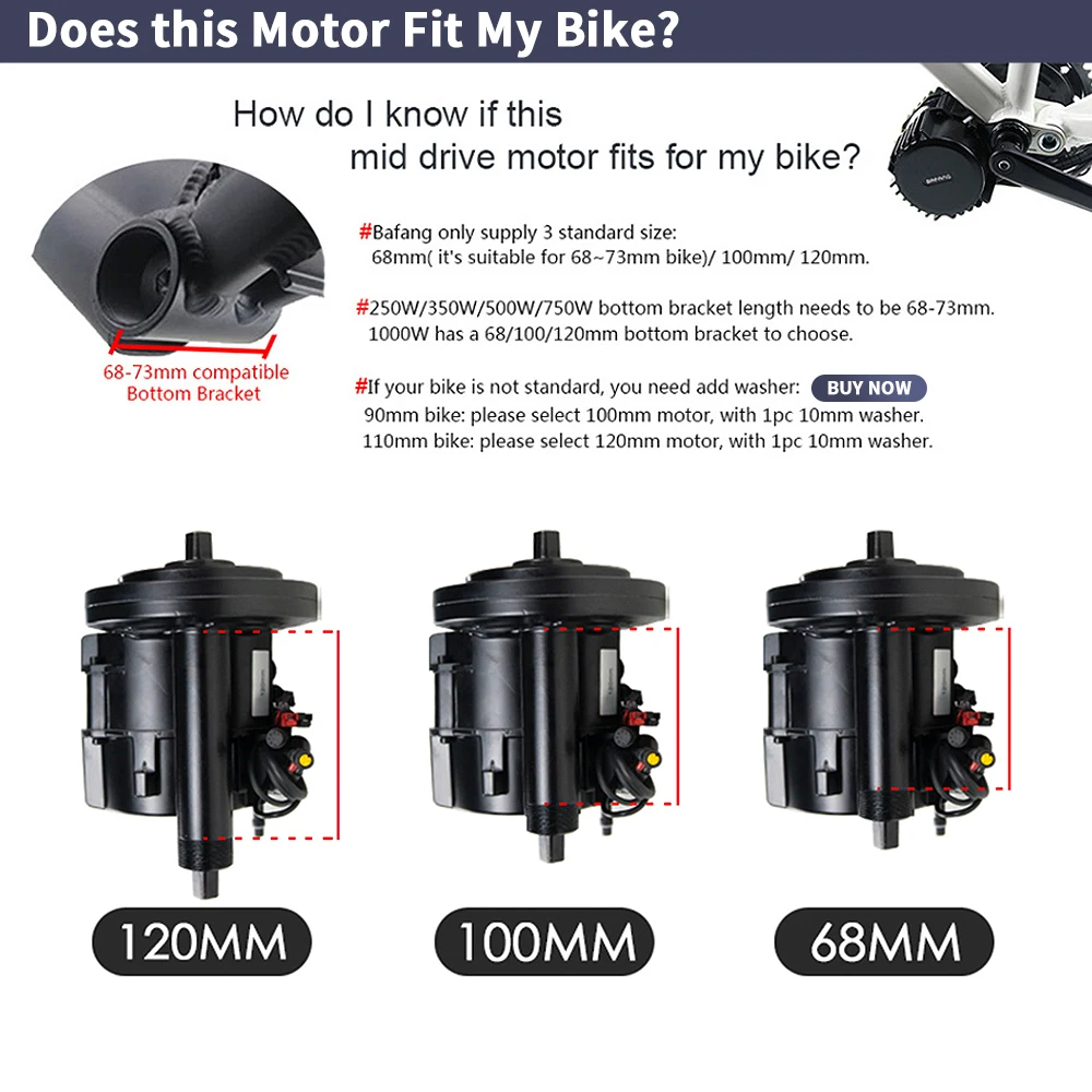 Bafang BBSHD 1000W  48V 68mm M - огляд і ціна Bafang Bbshd 1000W Conversion Kit